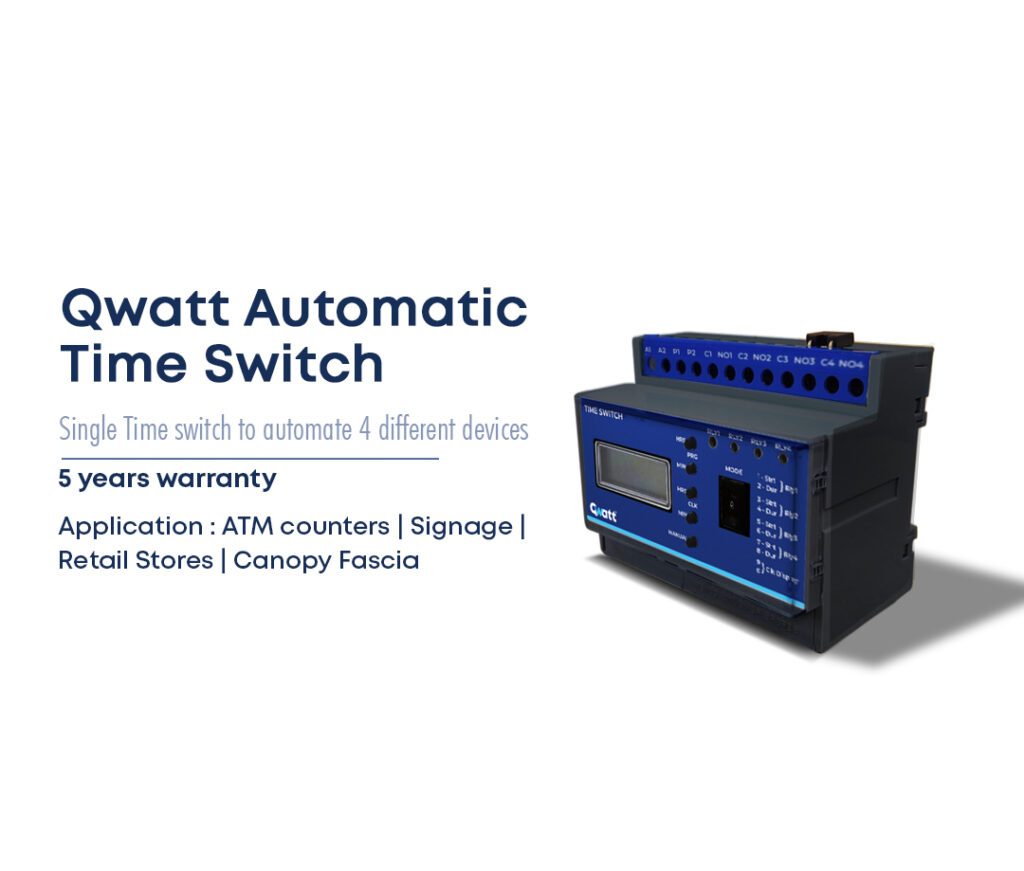 Qwatt Multiple output single programmable time switch