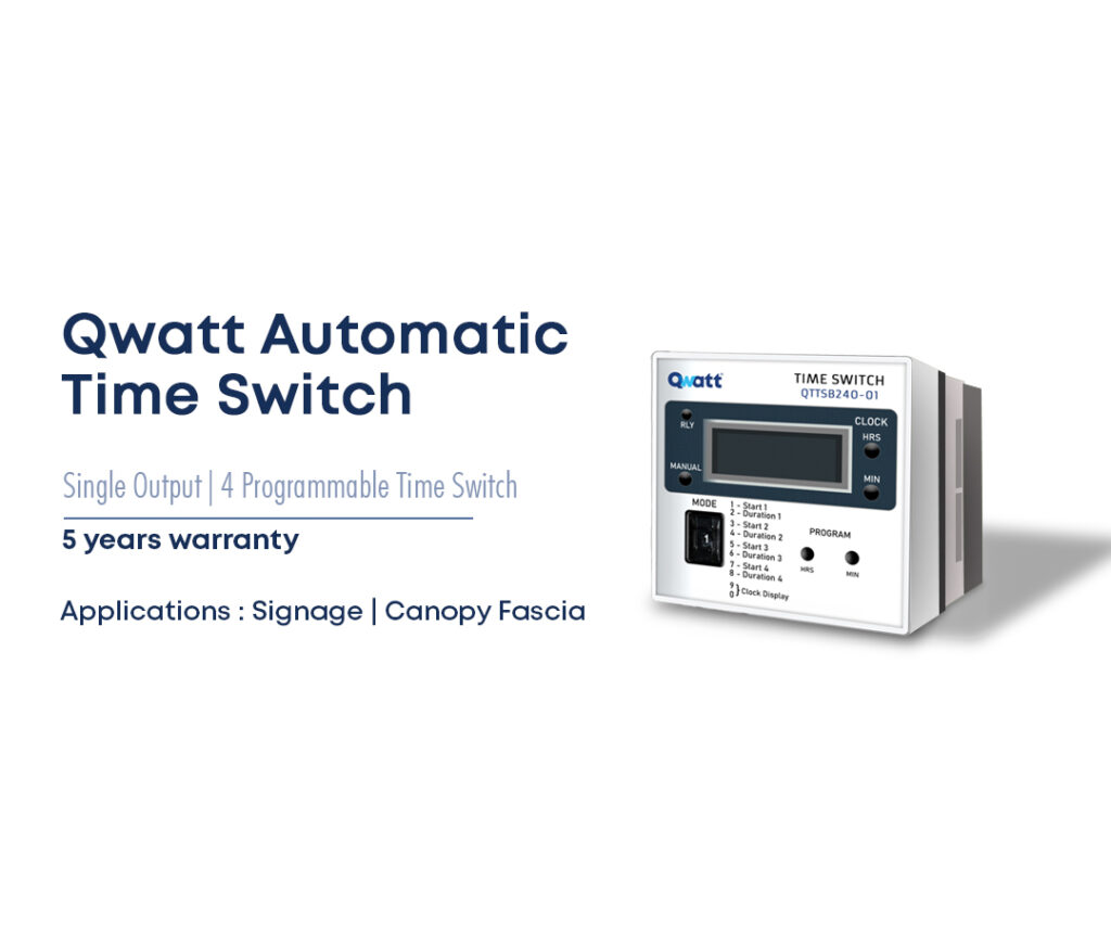 Qwatt Time Switch for Signboard