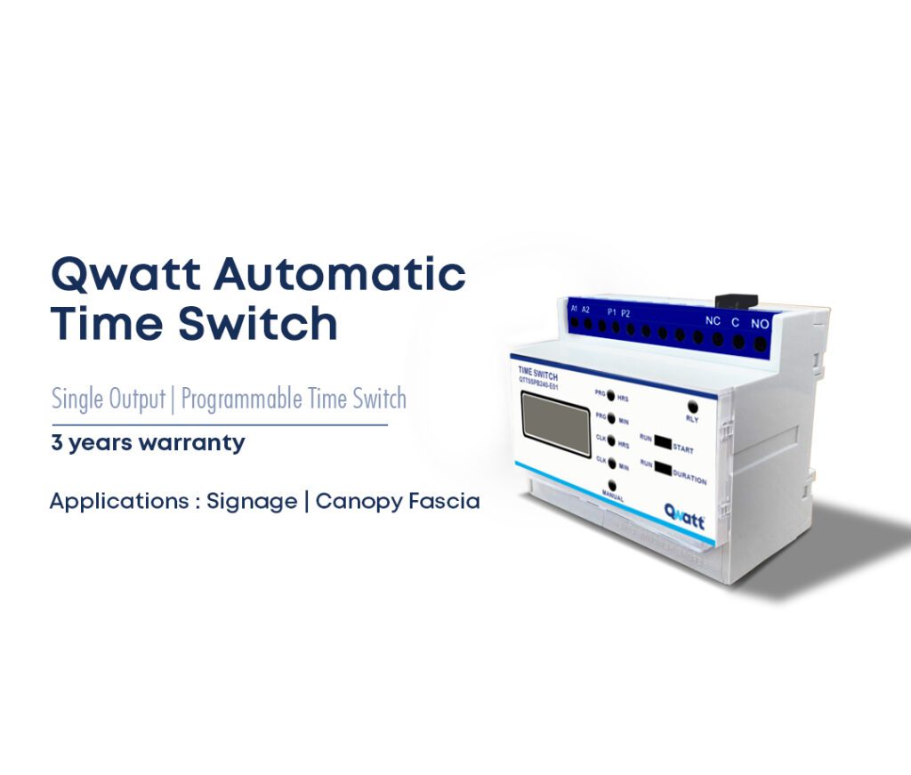 Qwatt Timer Switches for Signage Automation